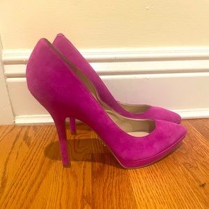 Nine West Fuschia Love Fury Pumps